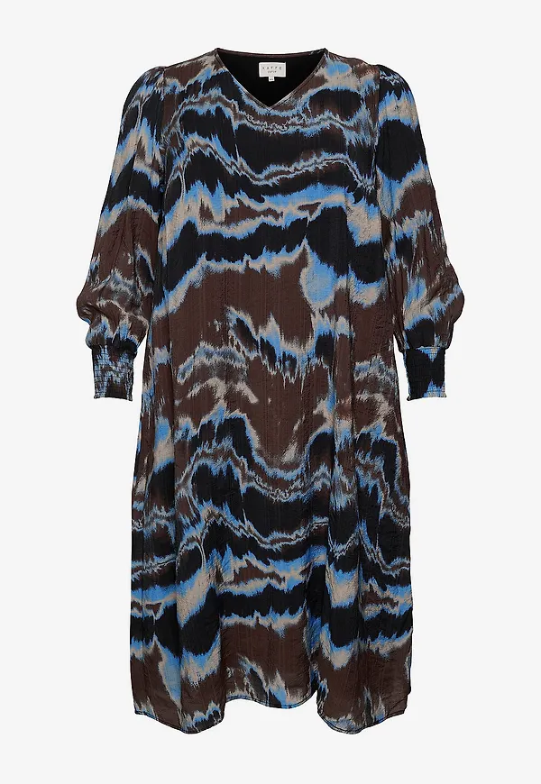 KAFFE Curve - Klänning kcSusse Dress - Brun