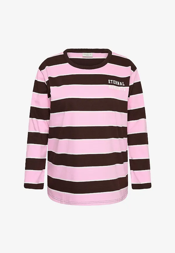 KAFFE Curve - Långärmad t-shirt KCfilona T-shirt - Brun