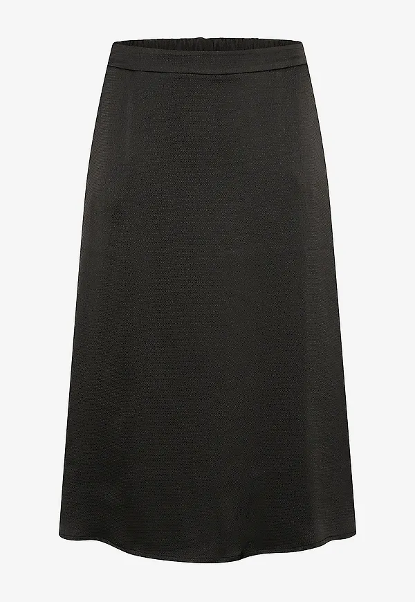 KAFFE Curve - Maxikjol kcDina Skirt - Svart