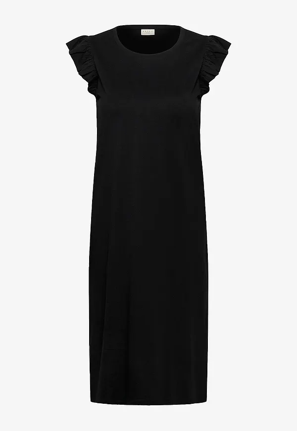 KAFFE Curve - Maxiklänning kcCaline Flounce Dress - Svart