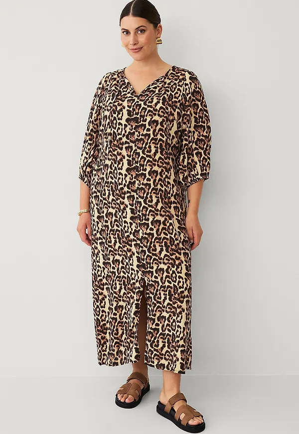 KAFFE Curve - Maxiklänning kcPerla Dress - Beige