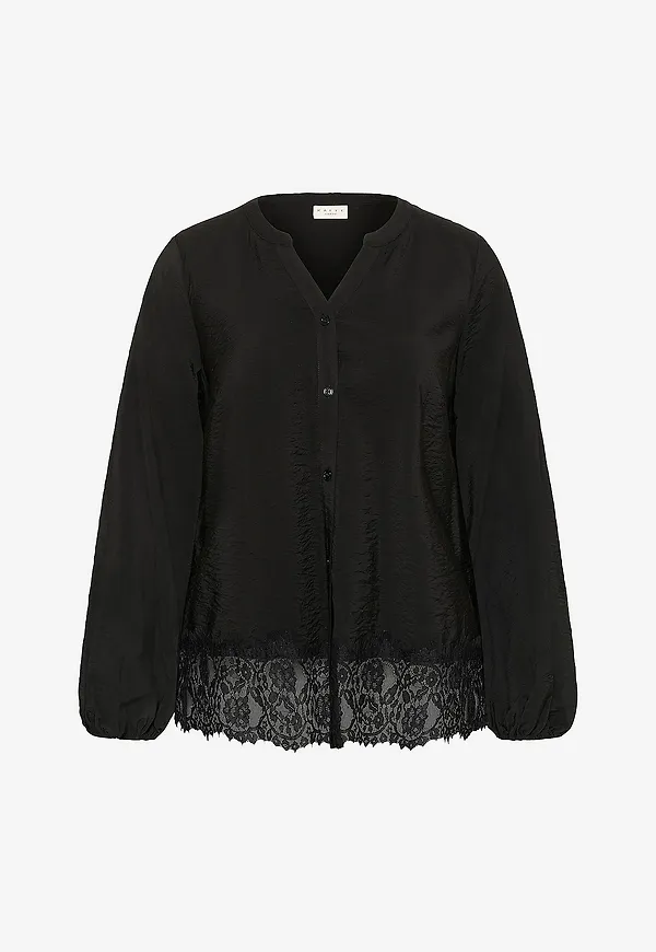 KAFFE Curve - Skjorta KCfina Shirt - Svart