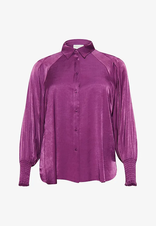 KAFFE Curve - Skjorta kcHayli Shirt - Lila
