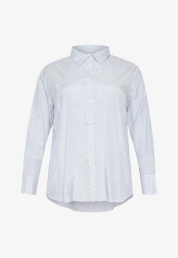 KAFFE Curve - Skjorta kcMilana Shirt - Blå
