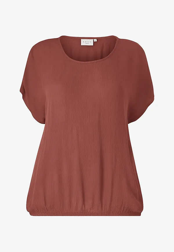 KAFFE Curve - Topp kcAmi Stanley SS - Brun