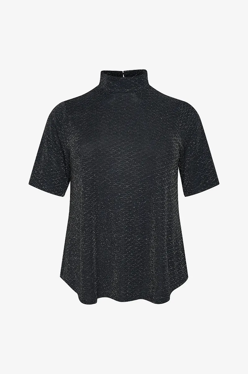 KAFFE Curve - Topp Kcellia T-shirt - Svart