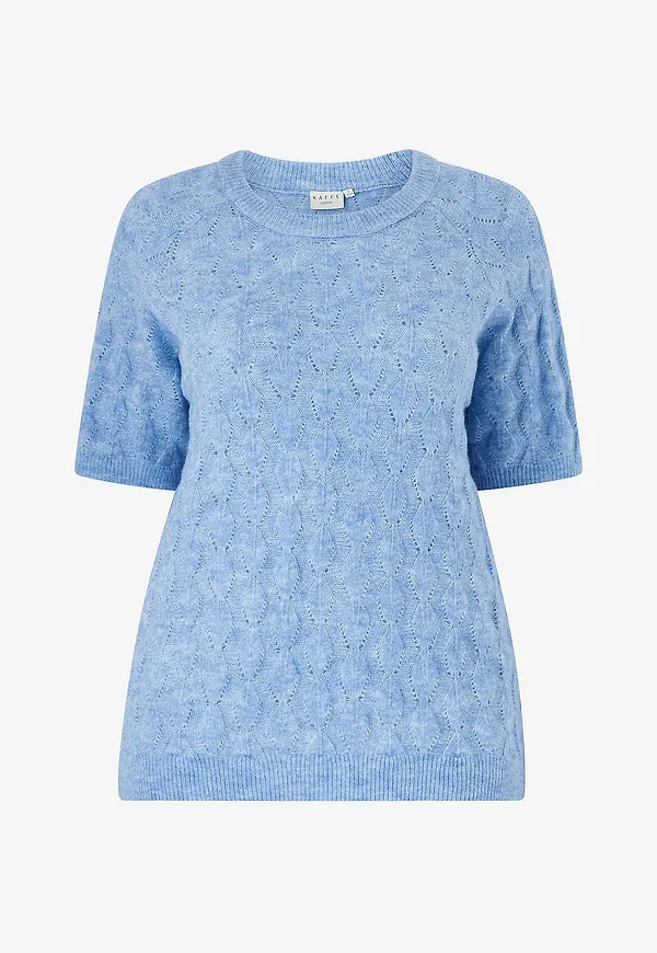 KAFFE Curve - Topp kcNalene Knit Pullover - Blå