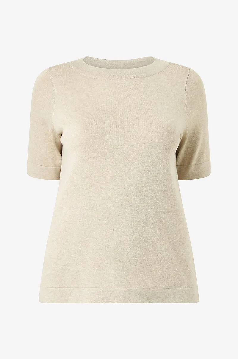 KAFFE Curve - Tröja KClizzy Boatneck Pullover - Beige