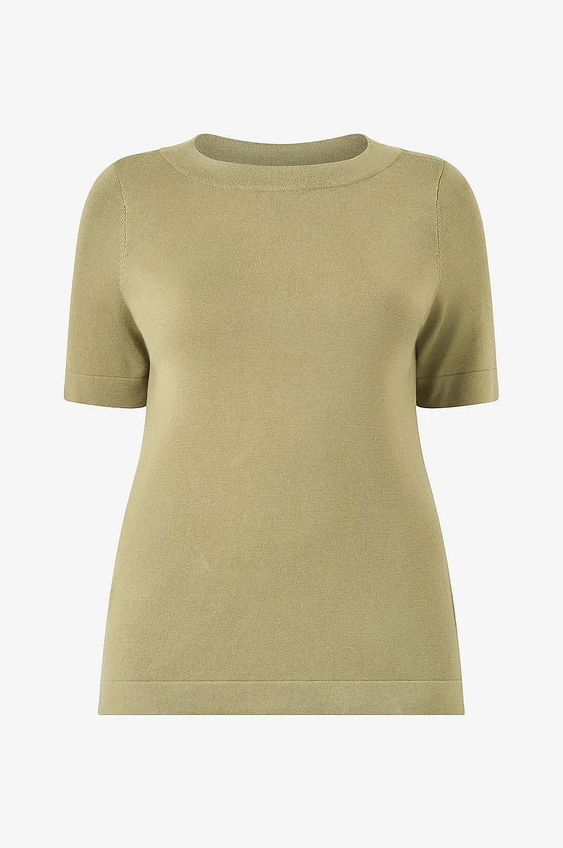KAFFE Curve - Tröja KClizzy Boatneck Pullover - Grön