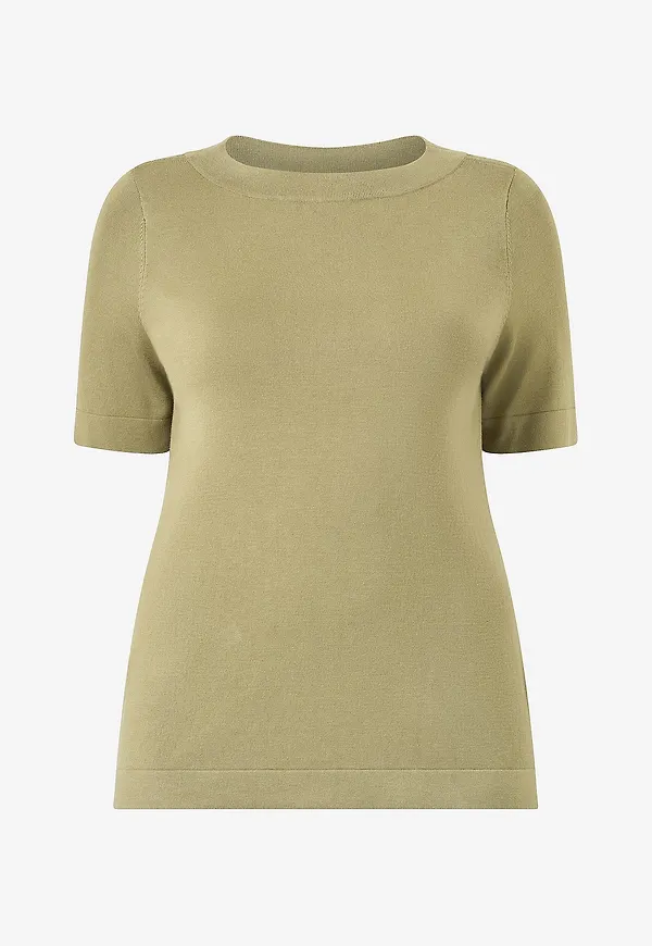 KAFFE Curve - Tröja KClizzy Boatneck Pullover - Grön