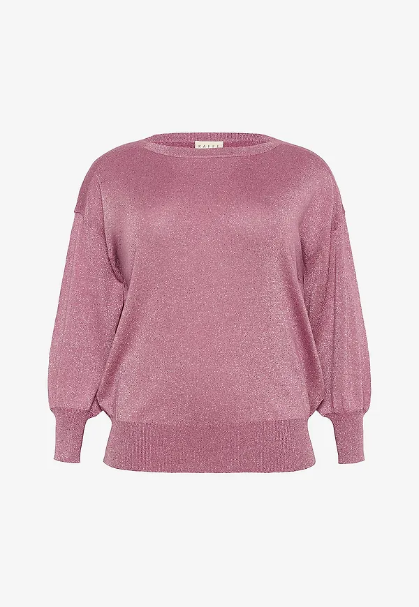 KAFFE Curve - Tröja kcRegitta Knit Pullover - Rosa