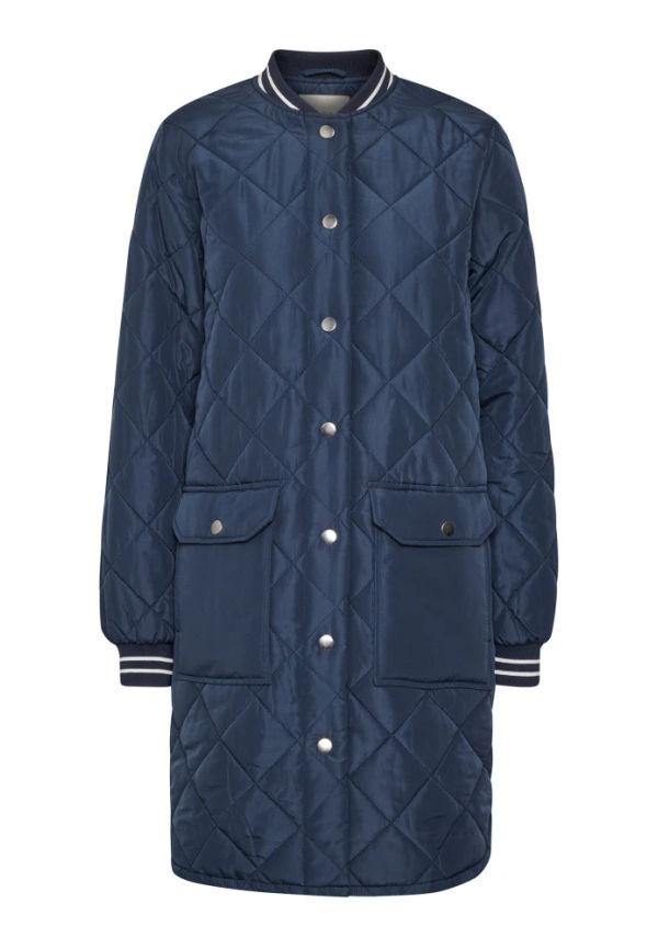 Kaffe Down Jackets Blå, Dam