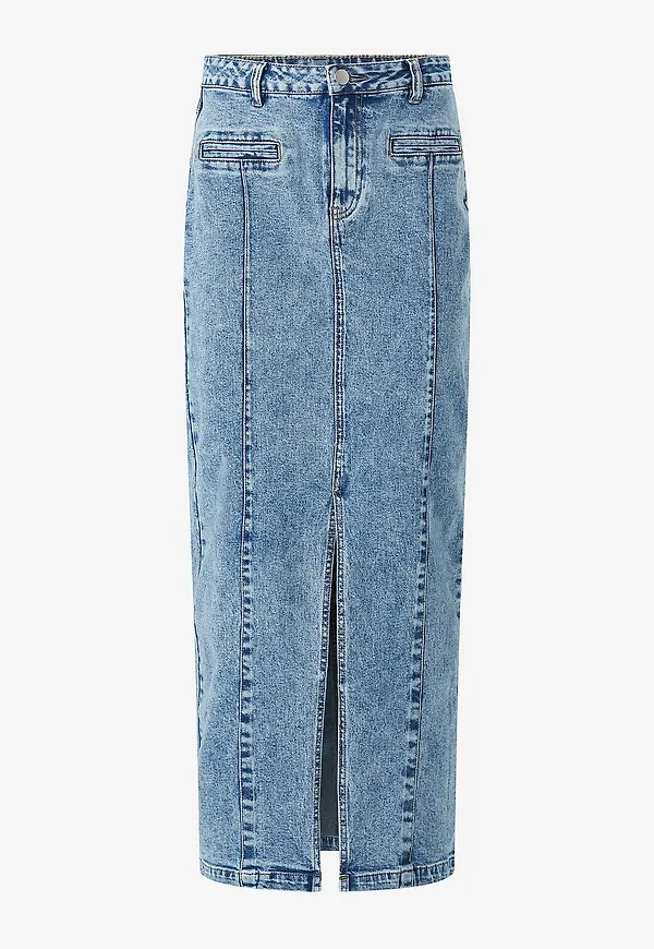 KAFFE - Jeanskjol kahroa Denim Skirt - Blå