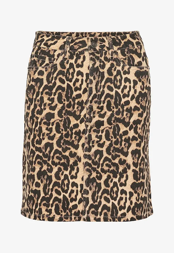 KAFFE - Jeanskjol kaLeonora Denim Skirt - Brun