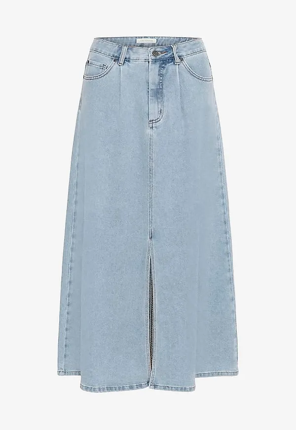 KAFFE - Jeanskjol kaMinna Denim Skirt - Blå