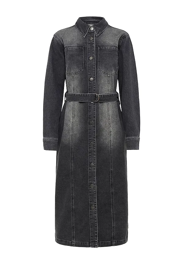 KAFFE - Jeansklänning kaAbby Denim - Grå