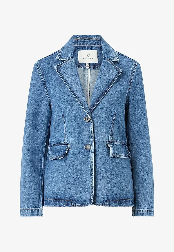 KAFFE - Kavaj kaKlara Denim Blazer - Blå