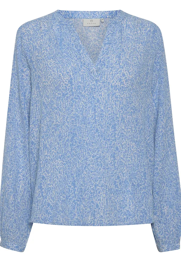 Kaffe KAvera Amber LS Blouse Blå, Dam