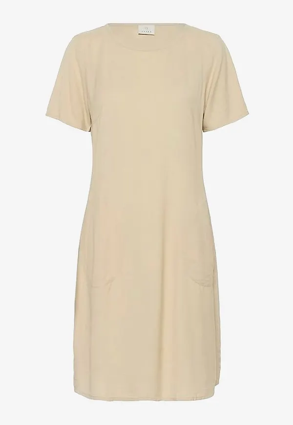 KAFFE - Klänning kaIlia Dress - Beige