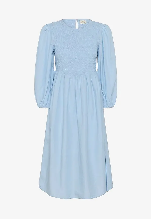 KAFFE - Klänning kaMona Smock Dress - Blå