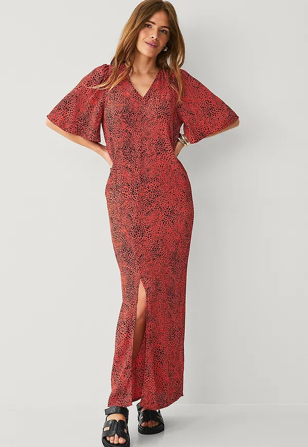 KAFFE - Maxiklänning kaLiana Dress - Röd