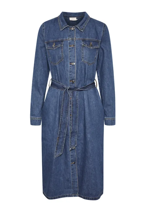 Kaffe Short Dresses Blå, Dam