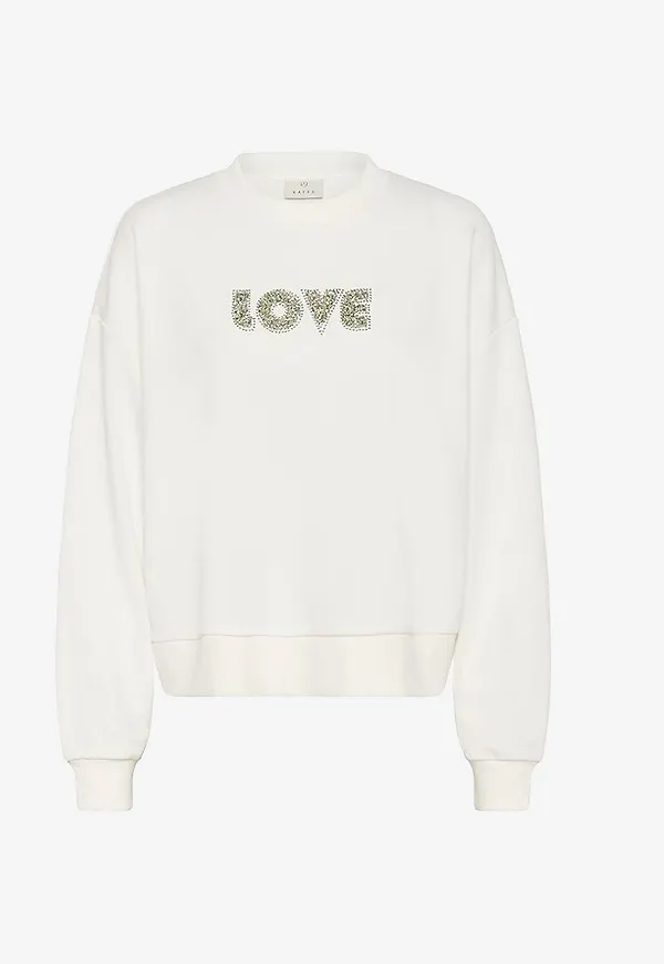 KAFFE - Sweatshirt kaLila Sweatshirt - Vit