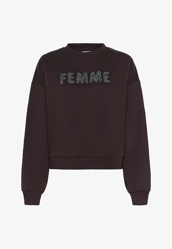 KAFFE - Sweatshirt kaLise - Brun