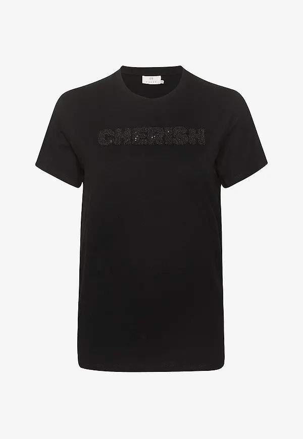 KAFFE - T-shirt kaSandra - Svart