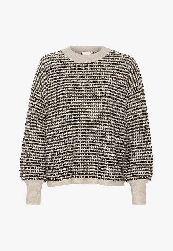 KAFFE - Tröja kaEllery Knit Pullover - Beige