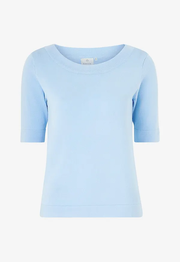 KAFFE - Tröja kaLizza Boatneck Solid - Blå