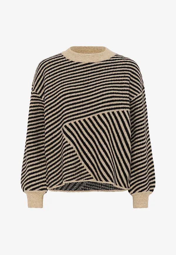 KAFFE - Tröja kaVerana Knit Pullover - Beige