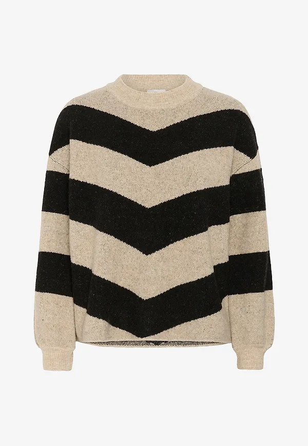 KAFFE - Tröja kaVerana Knit Pullover - Beige