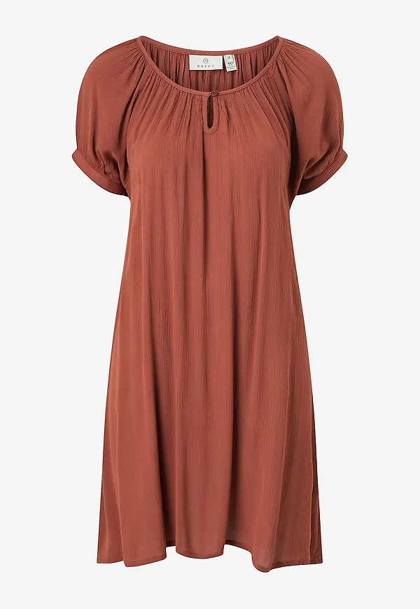 KAFFE - Tunika Amber SS Tunic - Brun