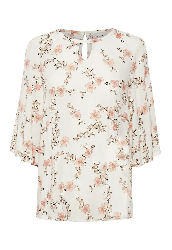 Kaffe viola Wing Blouse Vit, Dam