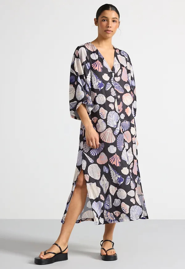 Kaftan med tryck