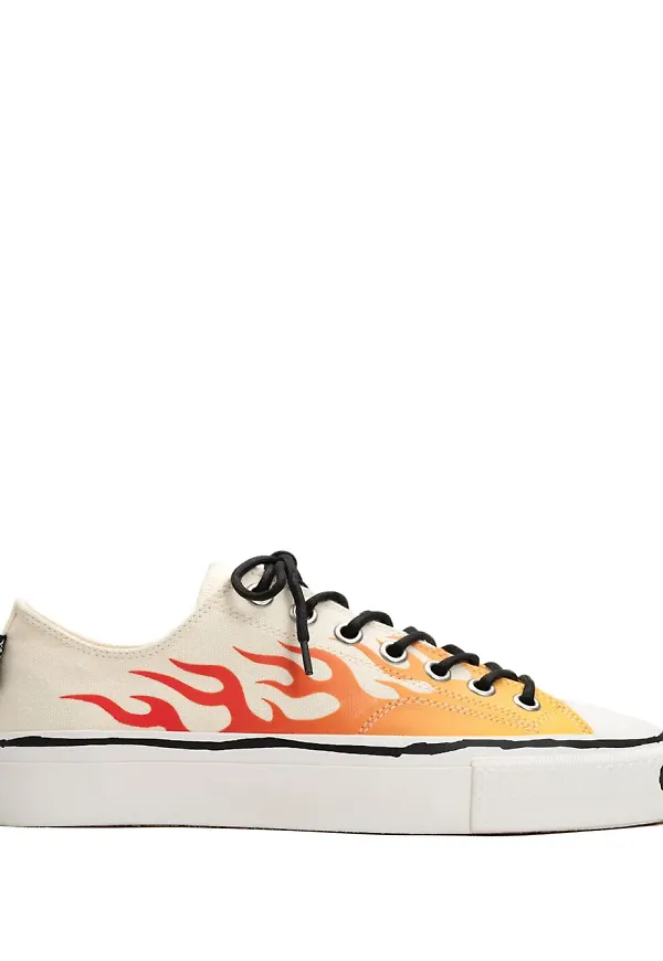 KAMIYA Joey sneakers med eldtryck - Vit