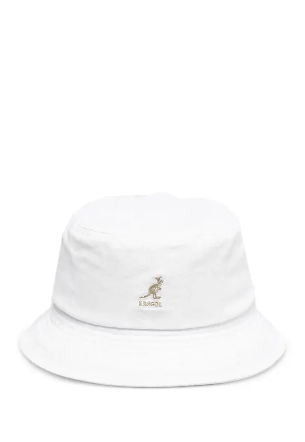 Kangol fiskehatt med känguru - Vit