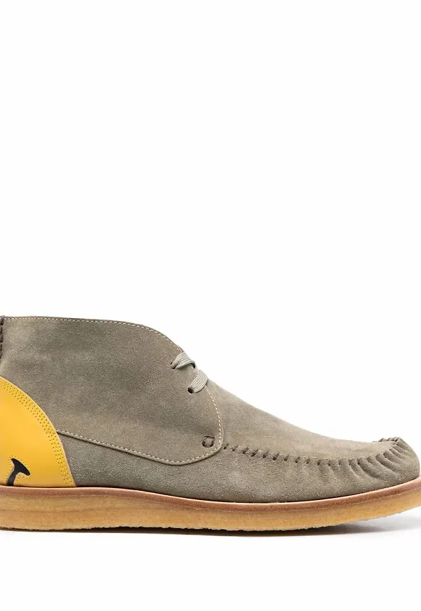 KAPITAL ökenboots i mocka - Grön