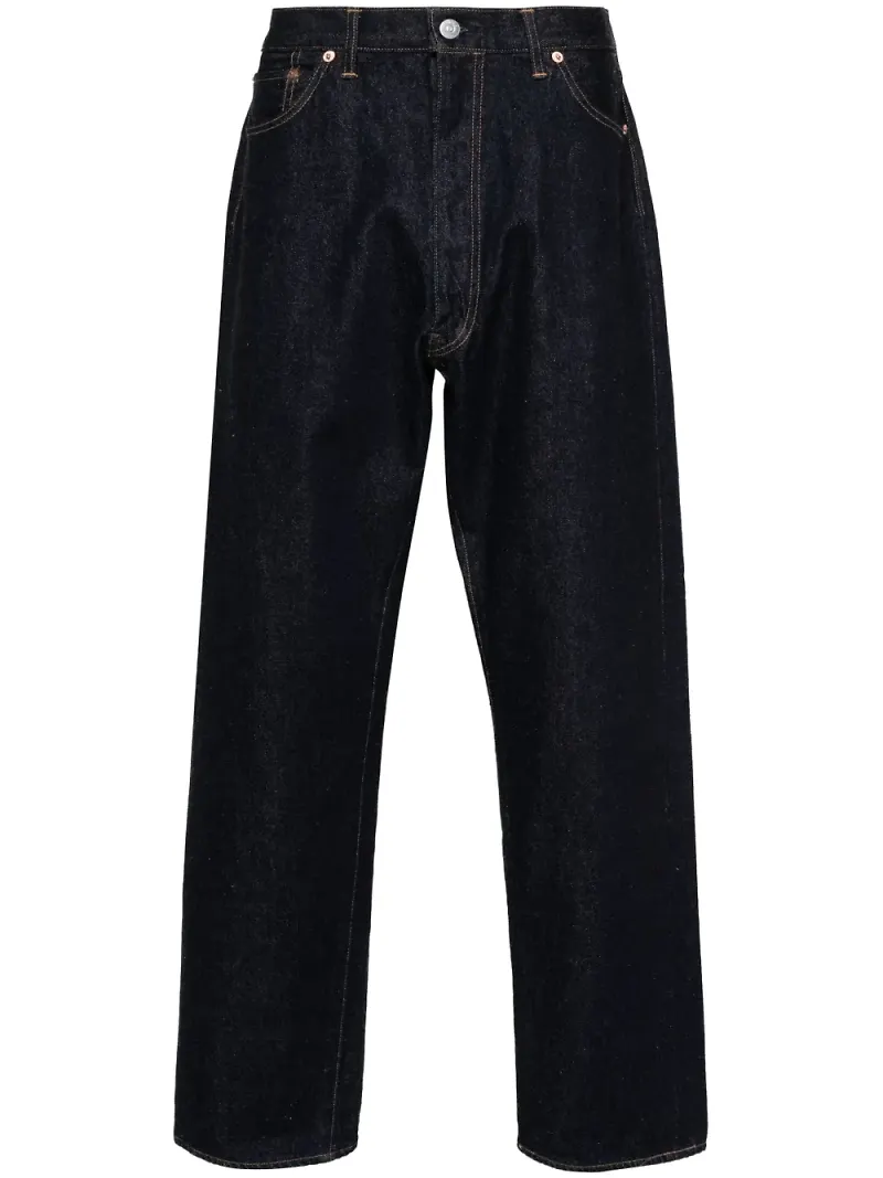Kaptain Sunshine 5P avsmalnande jeans - Blå