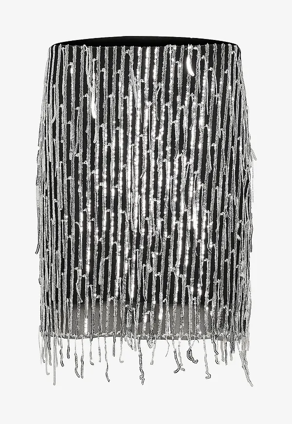 Karen By Simonsen - Paljettkjol kbSandie Skirt - Silver