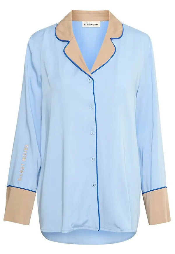 Karen by Simonsen AveryKB Shirt Blå, Dam