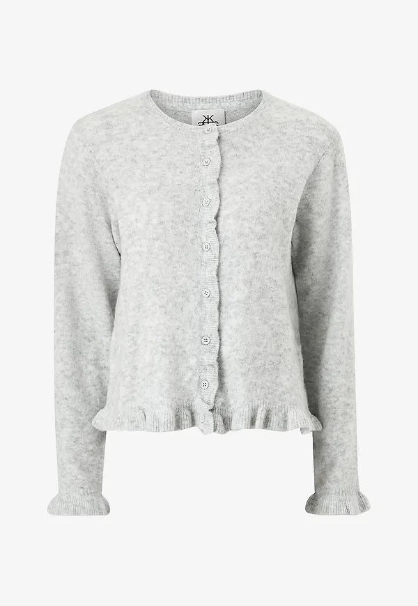 Karen By Simonsen - Cardigan Kbnoabelle Frill - Grå