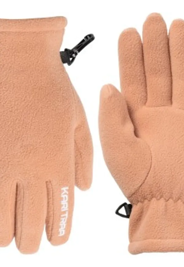Kari Traa Fleece Glove Ljusbrun polyester Medium