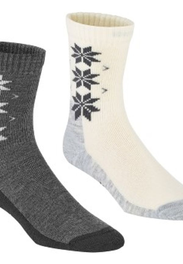 Kari Traa Strumpor 2P Wool Sock Vit/Grå Strl 39/41