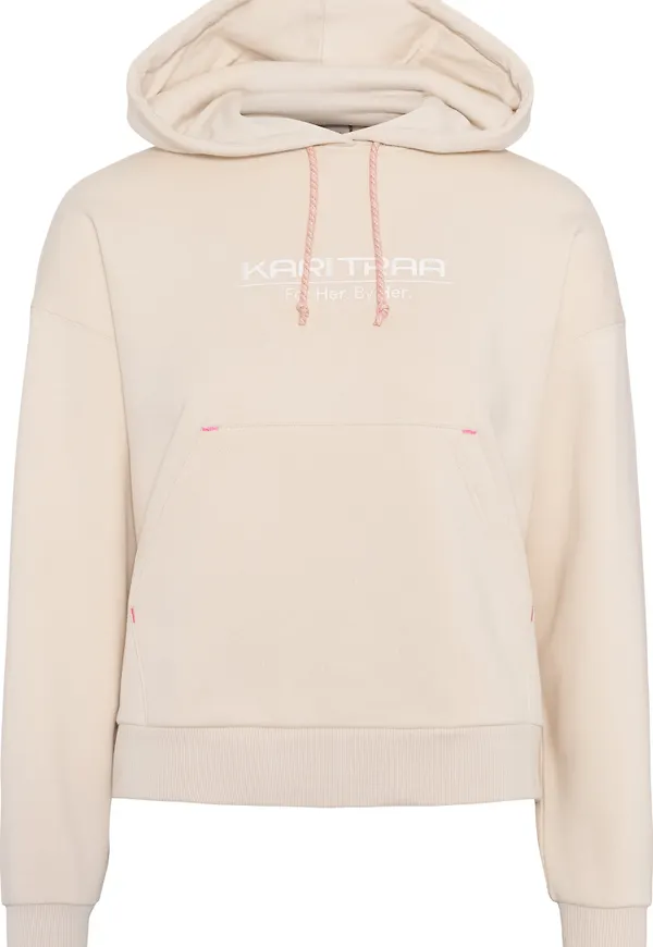 Kari Traa Women's Anelie Logo Hood Light Beige