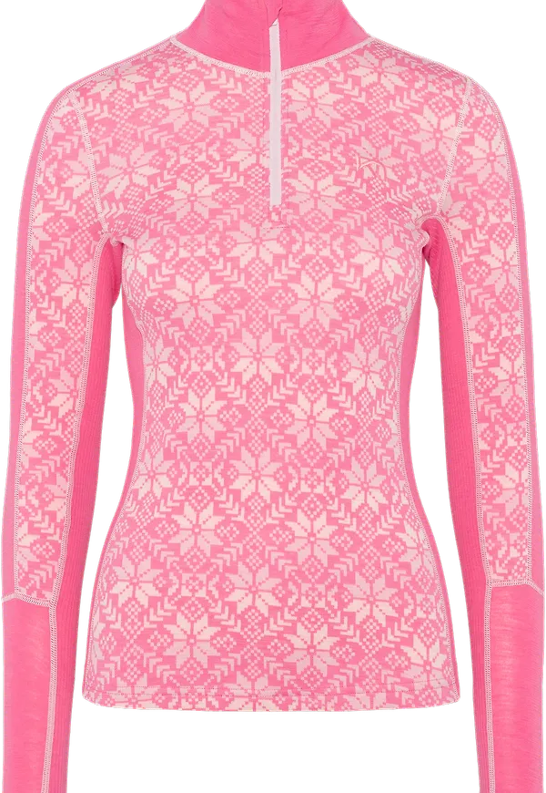 Kari Traa Women's Anna Half Zip Bubblegum