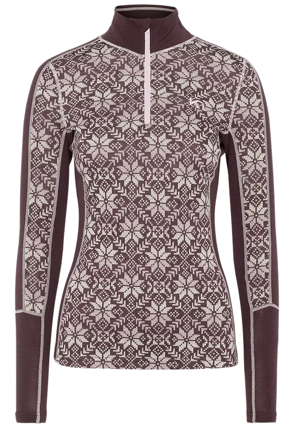 Kari Traa Women's Anna Half Zip Cocoa Powder