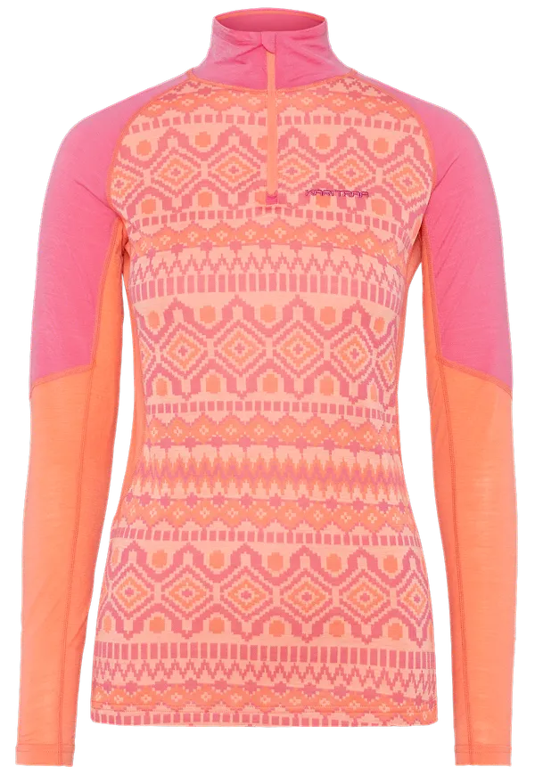 Kari Traa Women's Malia Half Zip Bubblegum