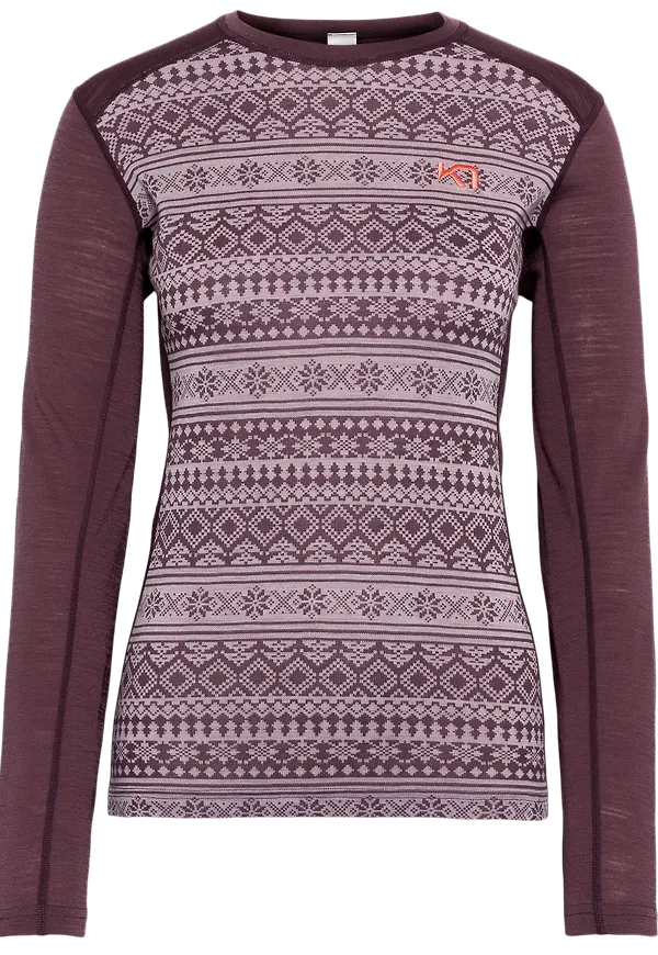Kari Traa Women's Mina Long Sleeve Cocoa Powder